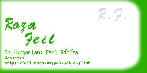 roza feil business card